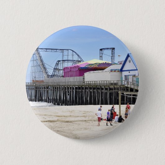 The Jersey Shore at Seaside Heights Ronde Button 5,7 Cm (Voorkant)