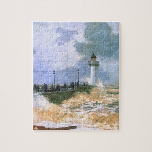 The Jetty at Le Havre by Claude Monet Legpuzzel (Verticaal)