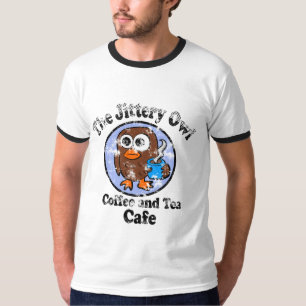 The Jittery Owl Coffee and Tea Cafe T-shirt
