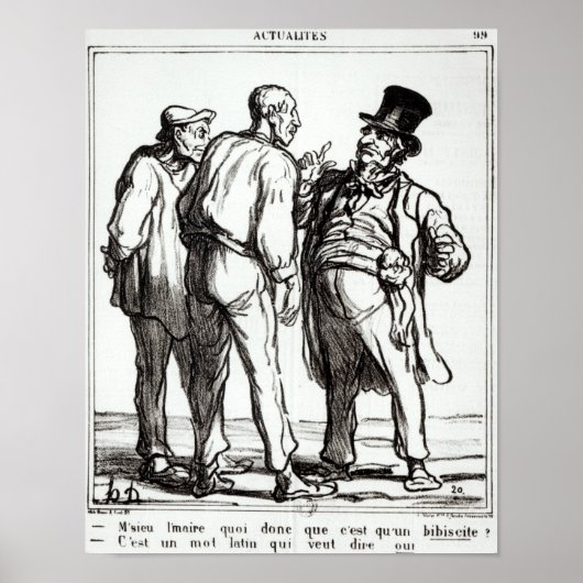 The Journal "Le Charivari" Poster (Voorkant)