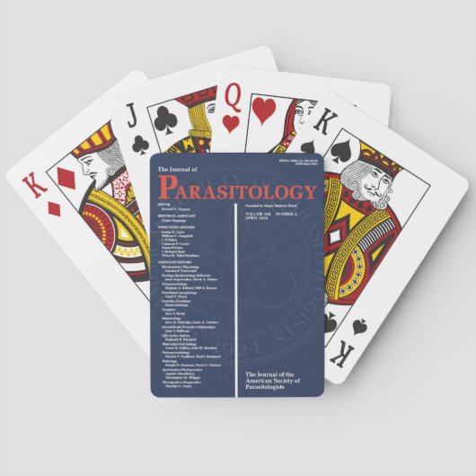 The Journal of Parasitology Pokerkaarten (Achterkant)