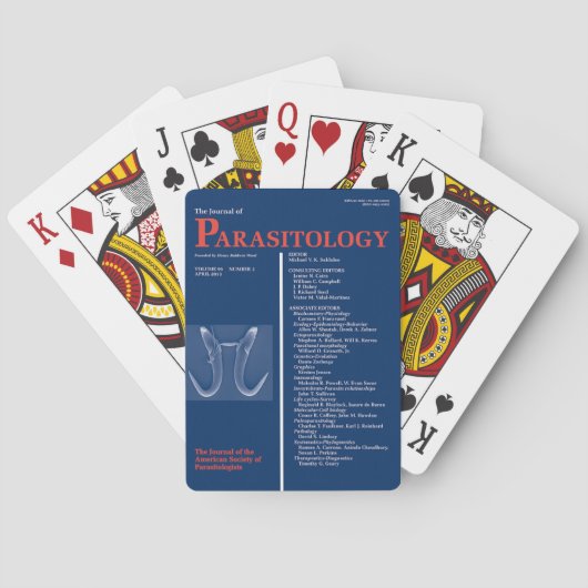 The Journal of Parasitology Speelkaarten (Achterkant)