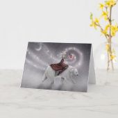 The Journey Maiden en Polar Beer Fantasy Art Kaart (Gele Bloem)