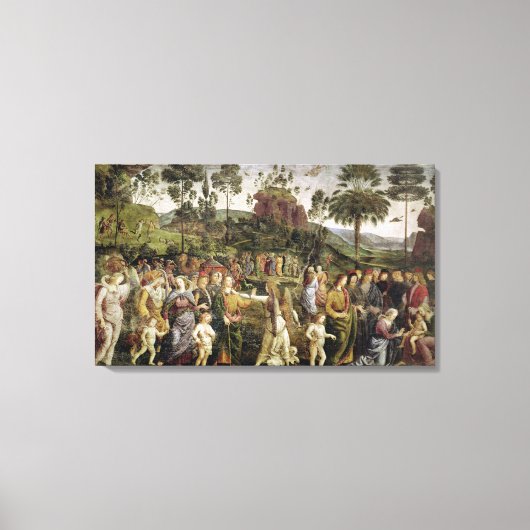 The Journey of Moses, c.1481-83 Canvas Afdruk (Voorkant)