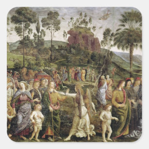 The Journey of Moses, c.1481-83 Vierkante Sticker
