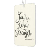 The joy of the Lord, Bible verse Luchtverfrisser (Links)