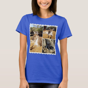 The Kangaroo Afbeelding Collage, Dames T-shirt