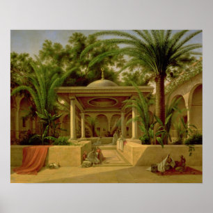 The Khabanija Fountain, Cairo, 1845 Poster