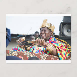 The king carried in triumph. briefkaart