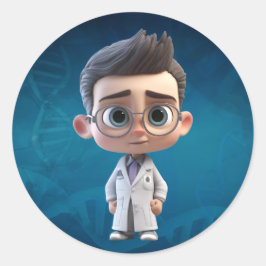 The King du Monde Youtube Ronde Sticker