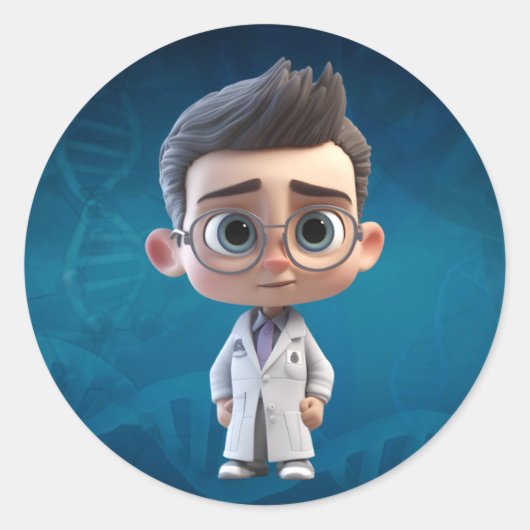 The King du Monde Youtube Ronde Sticker (Voorkant)