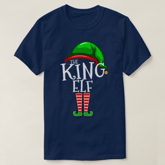 The King Elf Family Matching Group kerstcadeau T-shirt (Design voorkant)