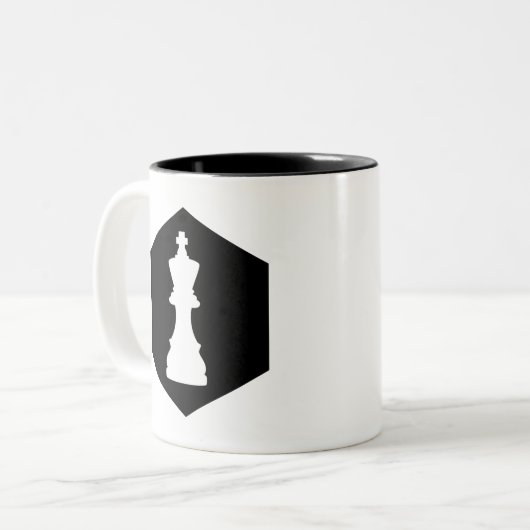 The King Tweekleurige Koffiemok (Voorkant links)