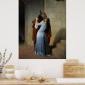 The Kiss (1859) de Francesco Hayez - affiche (Cuisine)