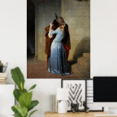 The Kiss (1859) de Francesco Hayez - affiche (Bureau à domicile)