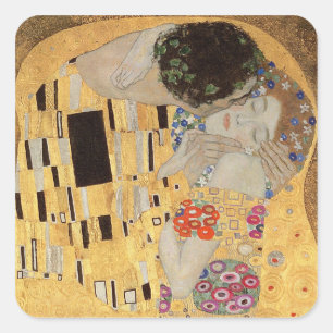The Kiss, 1907-08 2 Vierkante Sticker