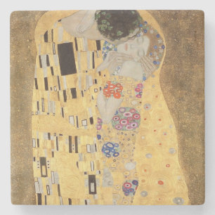 The Kiss, 1907-08 3 Stenen Onderzetter