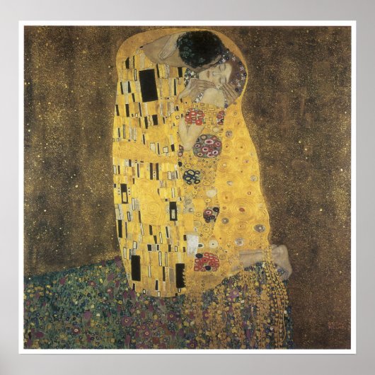 The Kiss, 1907-08 Gustav Klimt Poster (Voorkant)