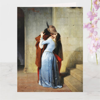 The Kiss - Francesco Hayez Il Bacio Romantic Kaart