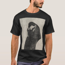 The Kiss IV van Edvard Munch Art Love T-shirt