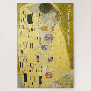 "The Kiss", oliesschilderij van Gustav Klimt, 1908 Legpuzzel