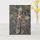 “The Knott Cross” Carte de Pâques (Fleur jaune)