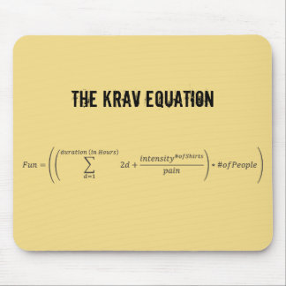 "The Krav Equation" Mousepad Muismat
