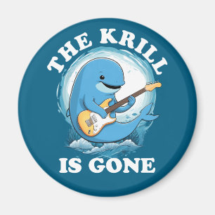 The Krill Is Gone - Grappige walvis die gitaar spe Magneet