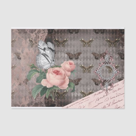 The Lace and Moths Apothecary Junk Journal Tissuepapier (Voorkant)