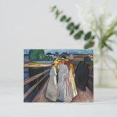 The Ladies On the Bridge (1903) by Edvard Munch Briefkaart (Staand voorkant)