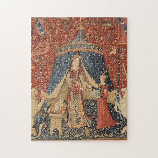 The Lady en de Unicorn Legpuzzel (Verticaal)