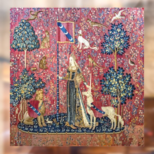 The Lady en de Unicorn, Touch Raamsticker (Vel 2)