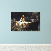 The Lady of Shallot Canvas Afdruk (Insitu (Houten vloer))