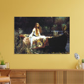 The Lady of Shallot Canvas Afdruk (Insitu (Woonkamer))