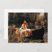 The Lady of Shalott, c. 1888, ingediend door John Briefkaart (Voorkant / Achterkant)