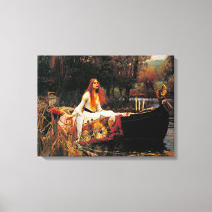 The Lady of Shalott, c. 1888, ingediend door John  Canvas Afdruk