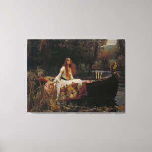The Lady of Shalott Canvas Afdruk