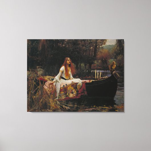 The Lady of Shalott Canvas Afdruk (Voorkant)