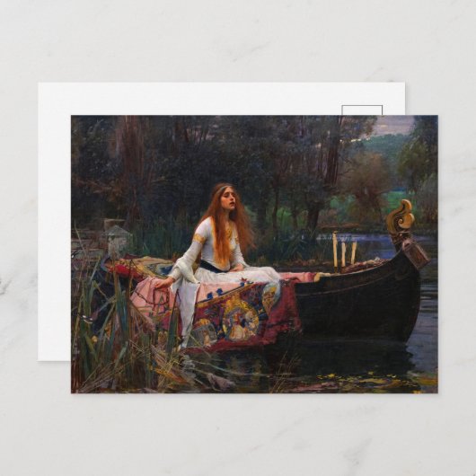 The Lady of Shalott door John William Waterhouse Briefkaart (Voorkant / Achterkant)