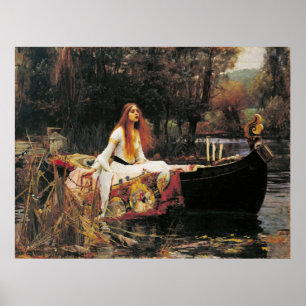The Lady of Shalott door John William Waterhouse Poster