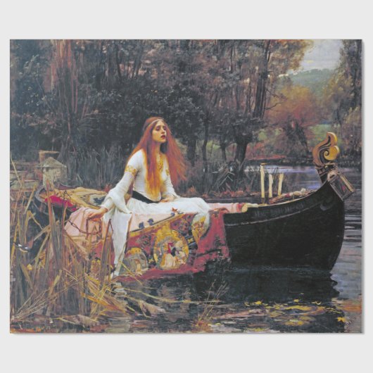 The Lady of Shalott, John William Waterhouse Cadeaupapier (Vlak)