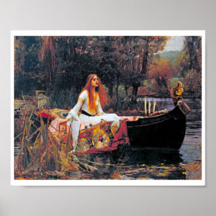 The Lady of Shalott, John William Waterhouse Poster