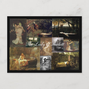The Lady of Shalott Mosaic - Briefkaart