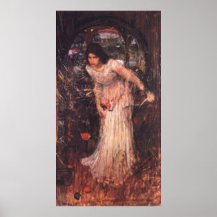 The Lady of Shalott (studie) Poster