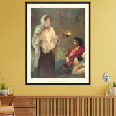The Lady with the Lamp (Florence Nightingale) Canvas Afdruk (Insitu (Woonkamer))