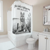 The Lake Is Whispering Douchegordijn (In situ)