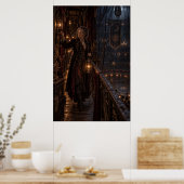 The Lantern Keeper | Gothic Circus Fine Art Poster (Cuisine)