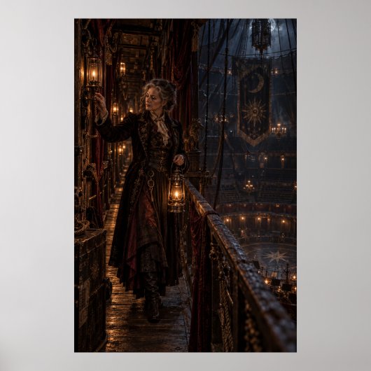The Lantern Keeper | Gothic Circus Fine Art Poster (Devant)