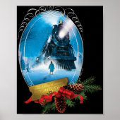 The Lar Express Holiday Framed Train Arrival T Shi Poster (Voorkant)