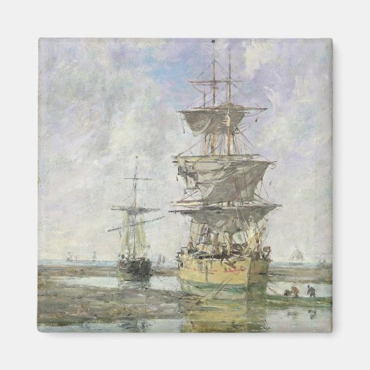 The Large Ship, 1879 (olie op canvas) Magneet (Voorkant)